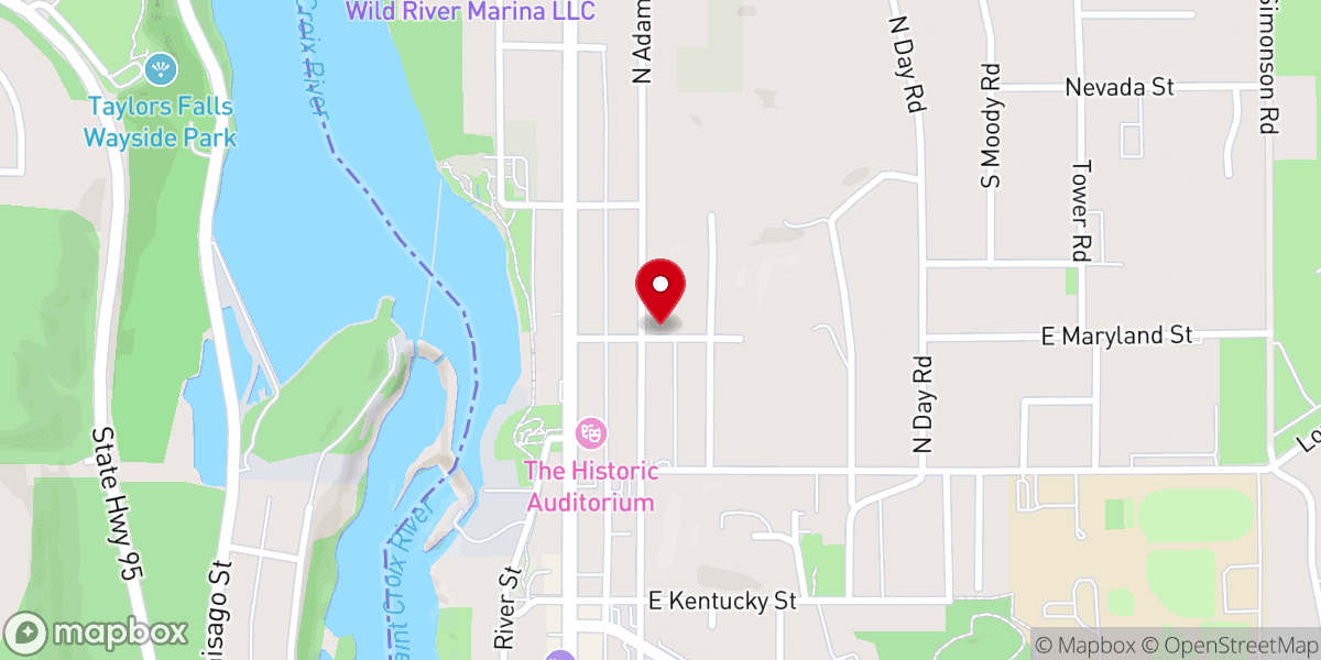 Map showing location of United Methodist Church