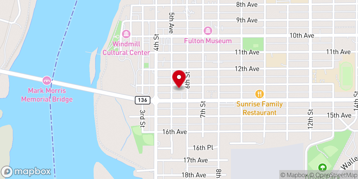 Map showing location of Cause Church