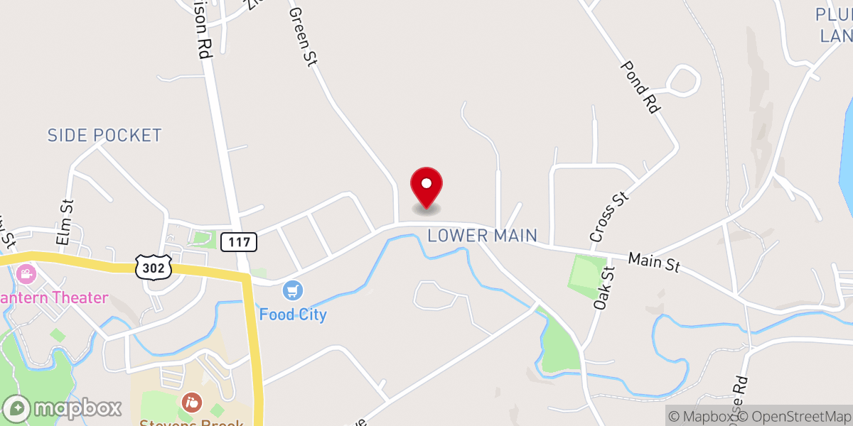 Map showing location of Lake Region Vineyard Church