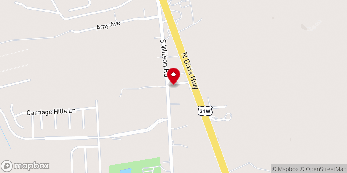 Map showing location of Longview Baptist Church