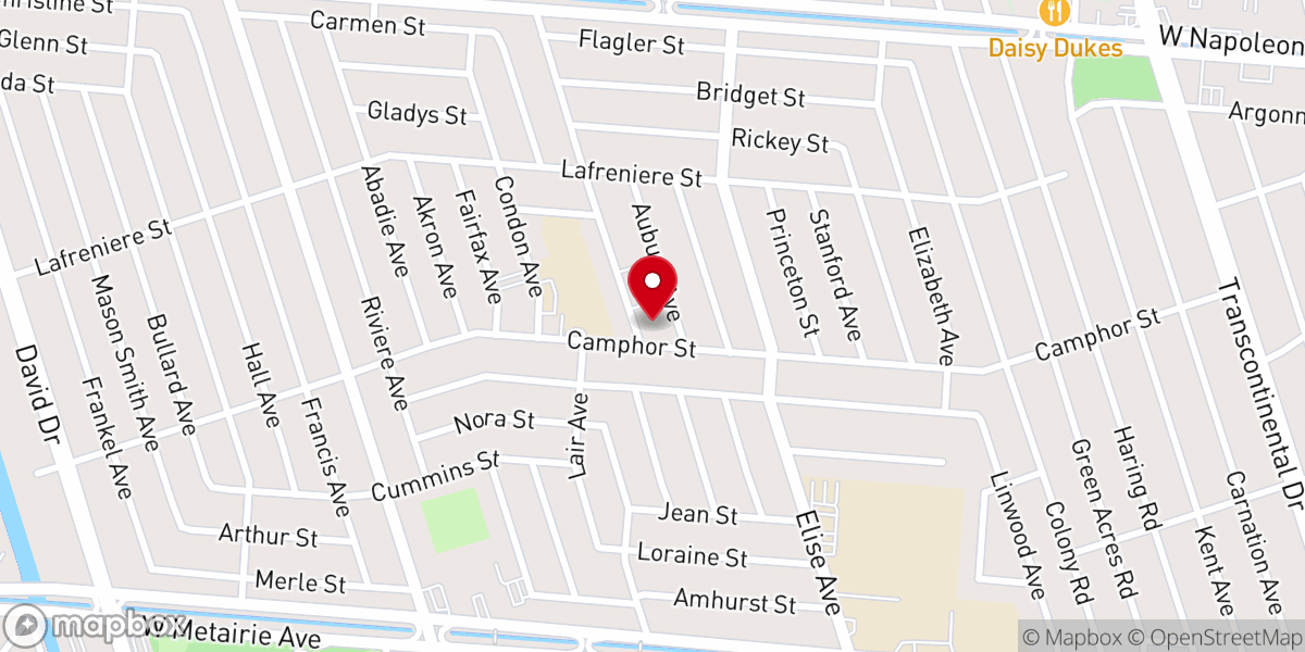 Map showing location of St Matthew's United Methodist Church