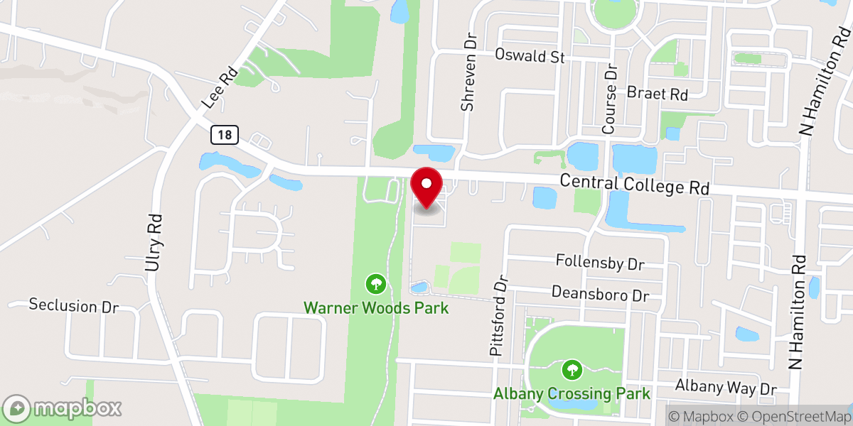 Map showing location of Quest Vineyard Church