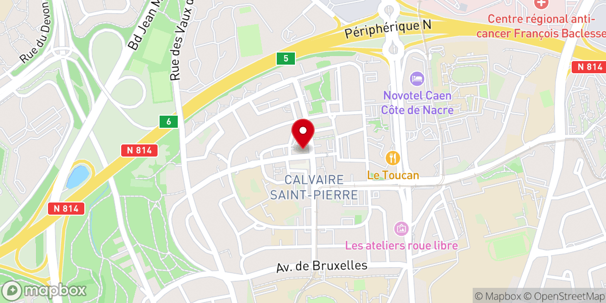 Map showing location of Eglise Evangelique L Arche L Alliance