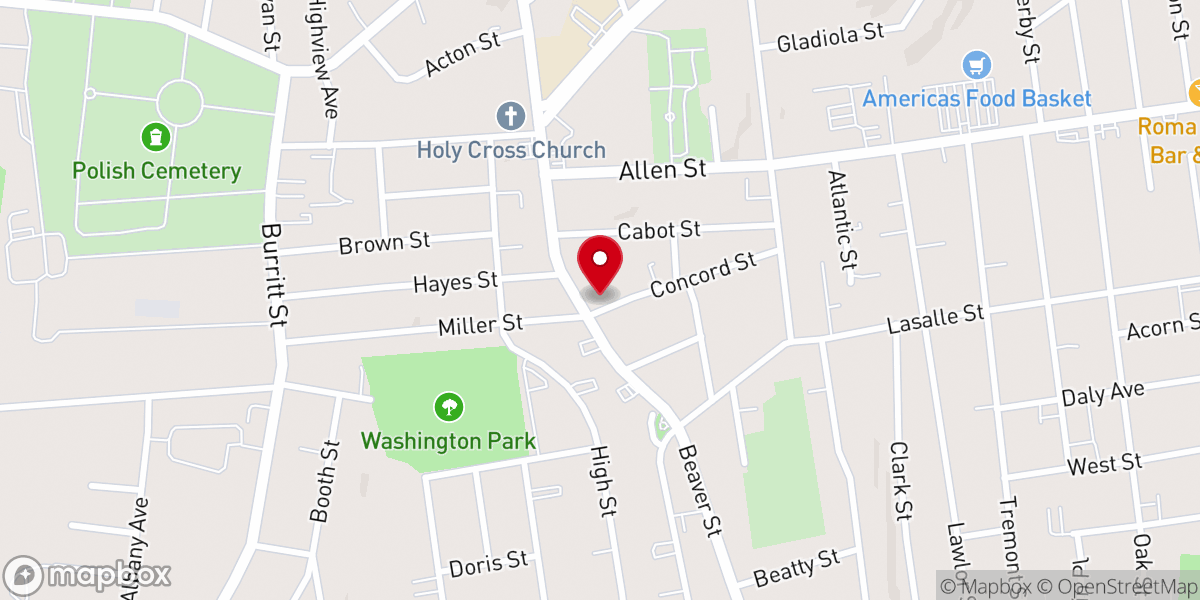 Map showing location of Greater Harvest Church Ministries