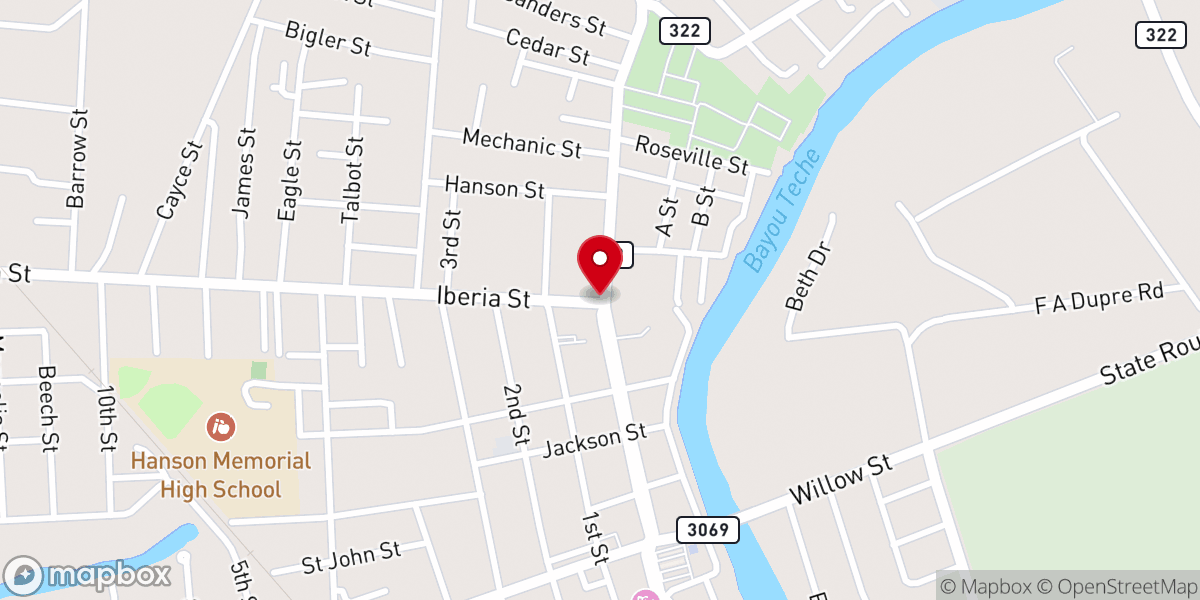 Map showing location of Fitzgerald United Methodist Church