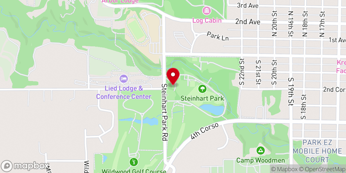 Map showing location of Steinhart Lodge