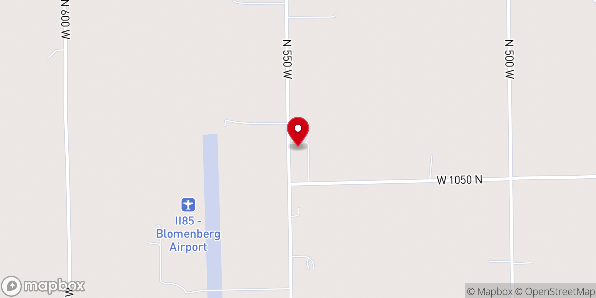 Map showing location of Zion Evangelical Lutheran Church
