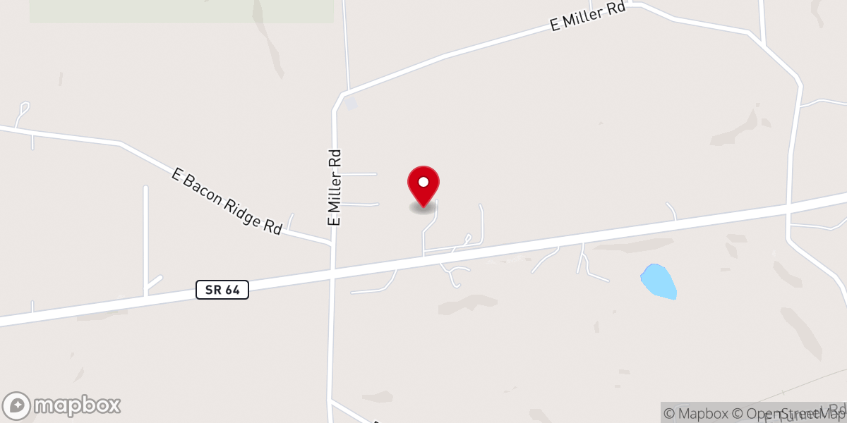 Map showing location of Hillview Christian Church