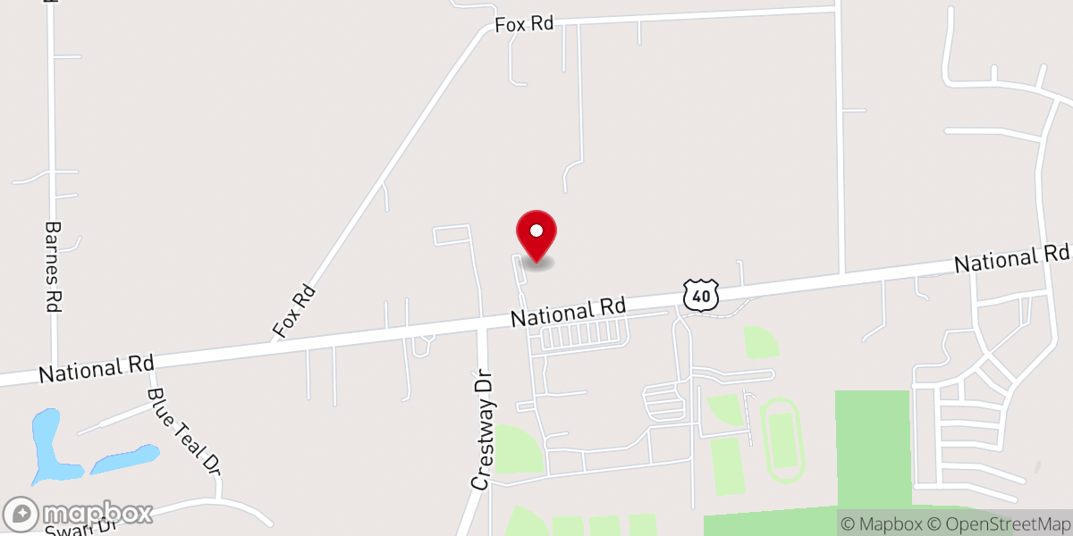 Map showing location of Northern Hills Christian Church