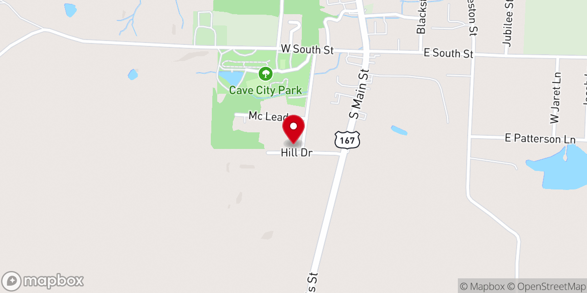 Map showing location of Liberty Full Gospel Pentecostal Church of God