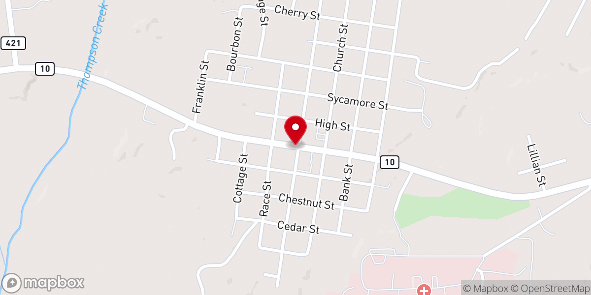 Map showing location of Saint Stephen Catholic Church