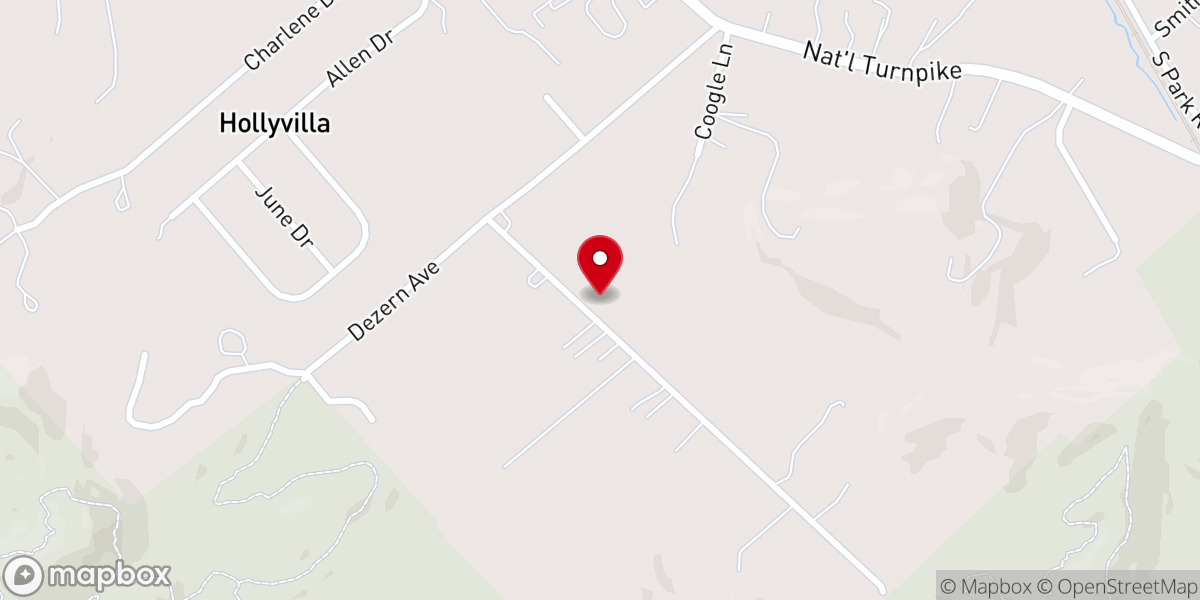 Map showing location of Harrison Lane Baptist Church