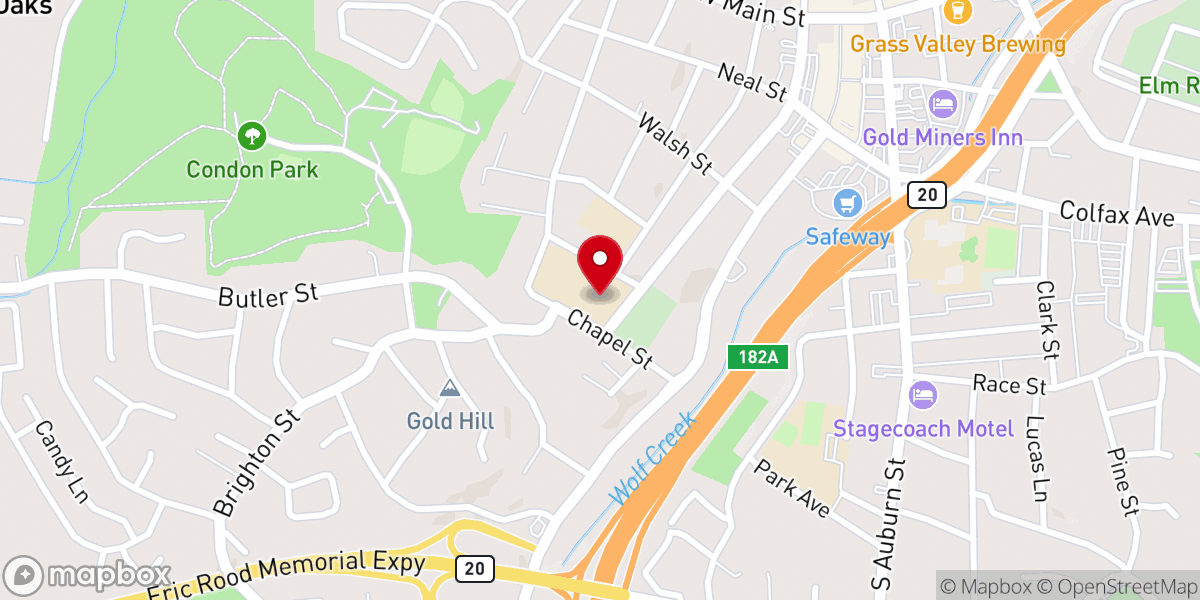Map showing location of Mt St Mary's Thrift Store