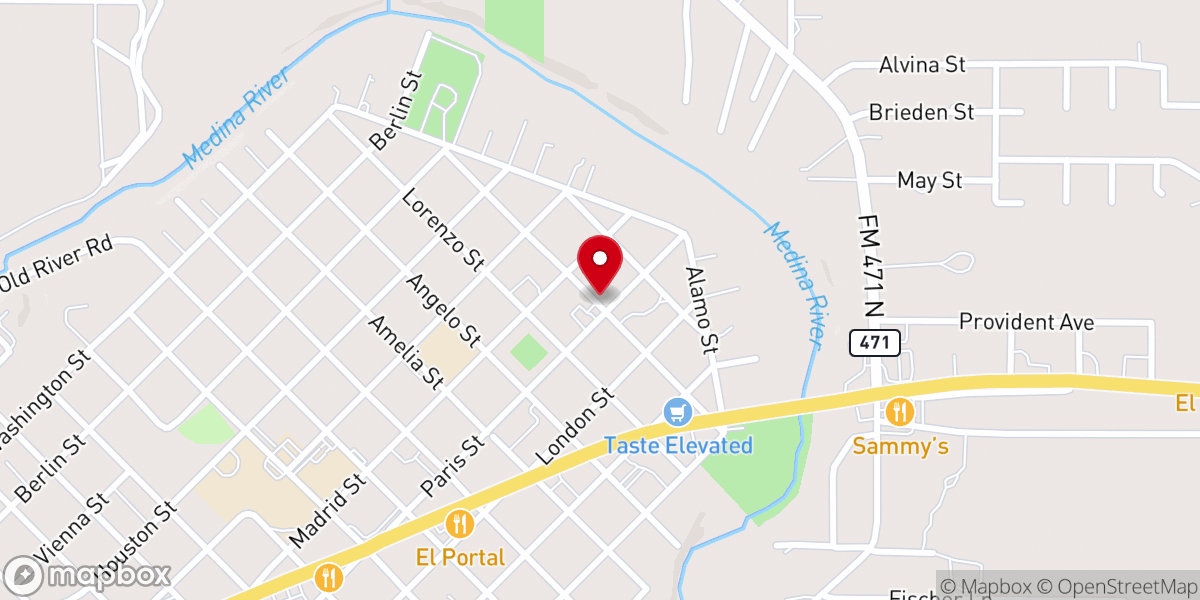 Map showing location of Calvary Friendship Community Church Castroville