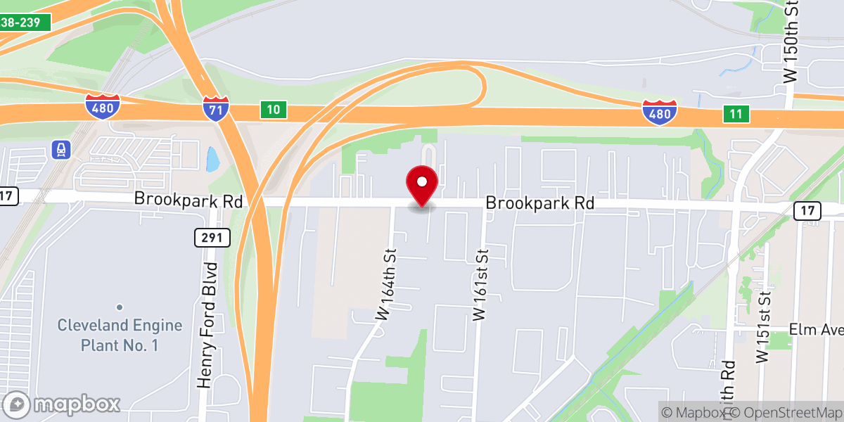 Map showing location of Crossroads Church