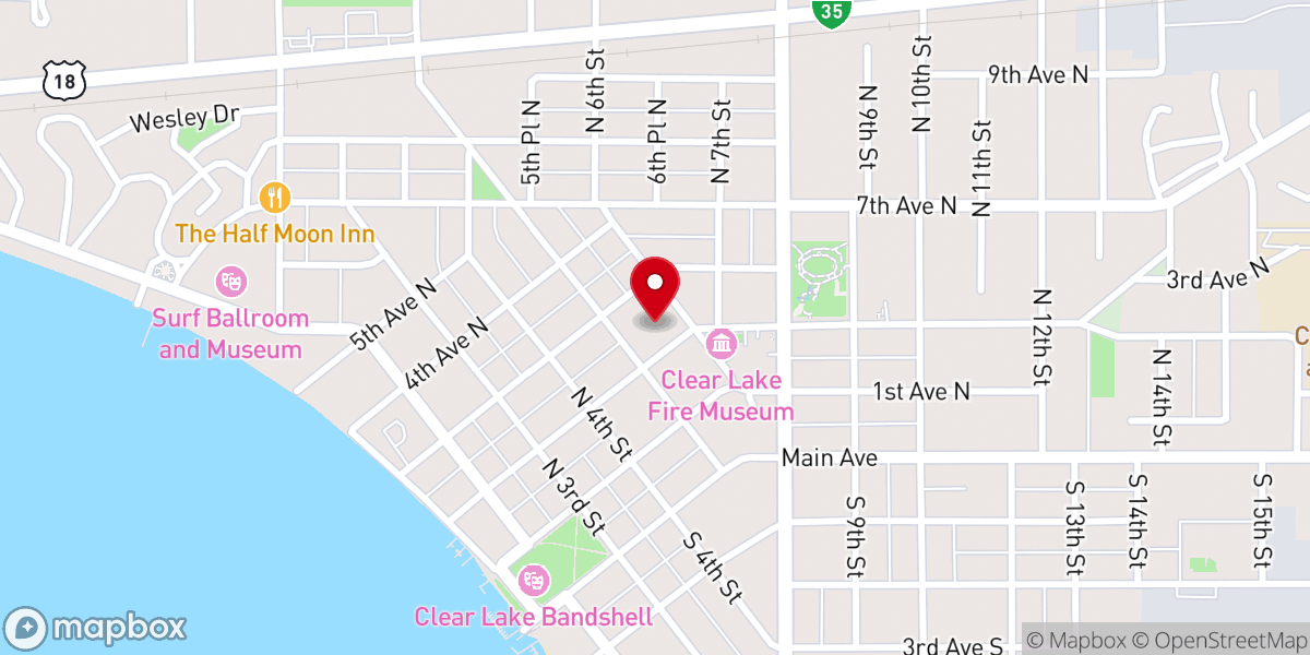 Map showing location of Clear Lake Ventura - Food Pantry