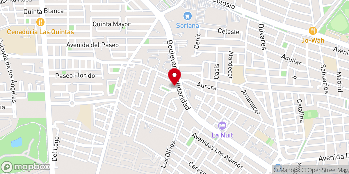 Map showing location of Iglesia metodista libre espíritu y verdad
