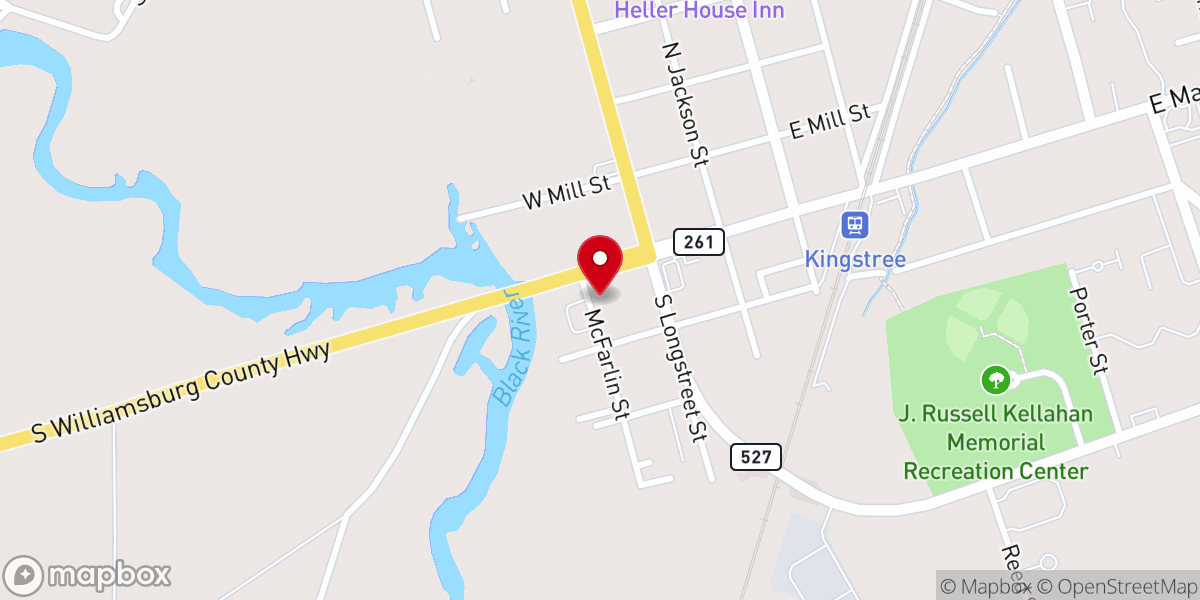 Map showing location of Old Mt Zion CME Zion