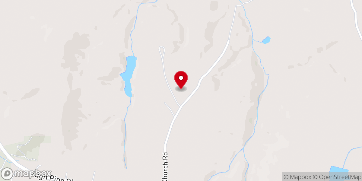 Map showing location of Strieby Church