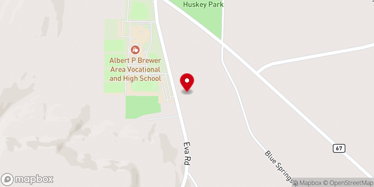 Map showing location of Grace Point Baptist Church