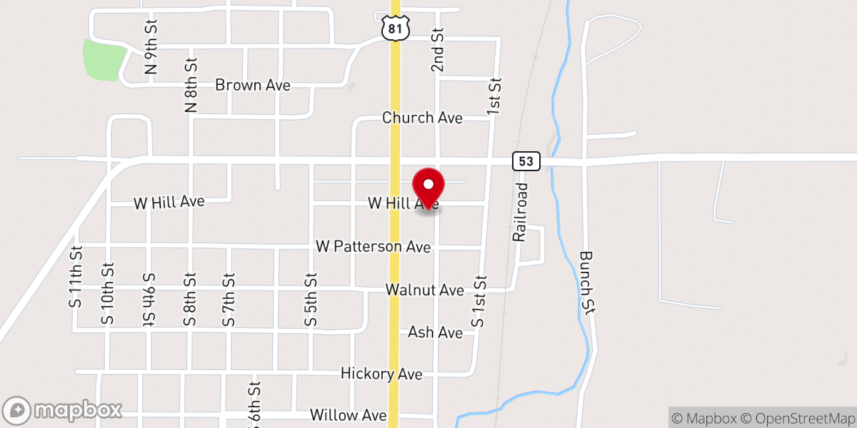 Map showing location of Comanche Church of God
