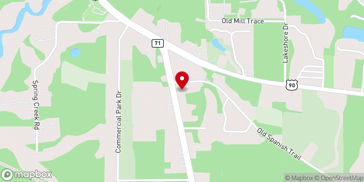 Map showing location of Faith Baptist Church