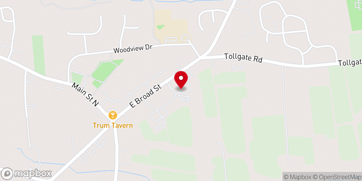 Map showing location of Christ's Evangelical Lutheran Church