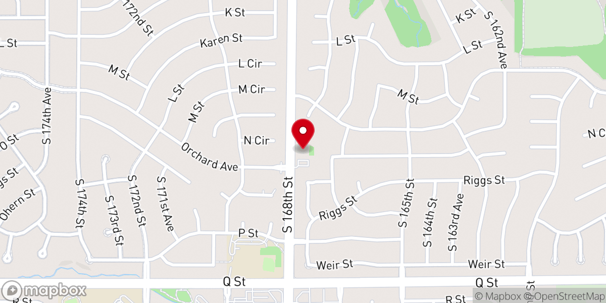 Map showing location of Living Hope Evangelical Lutheran Church