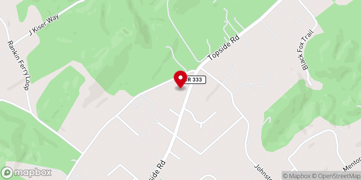 Map showing location of Topside Church of God