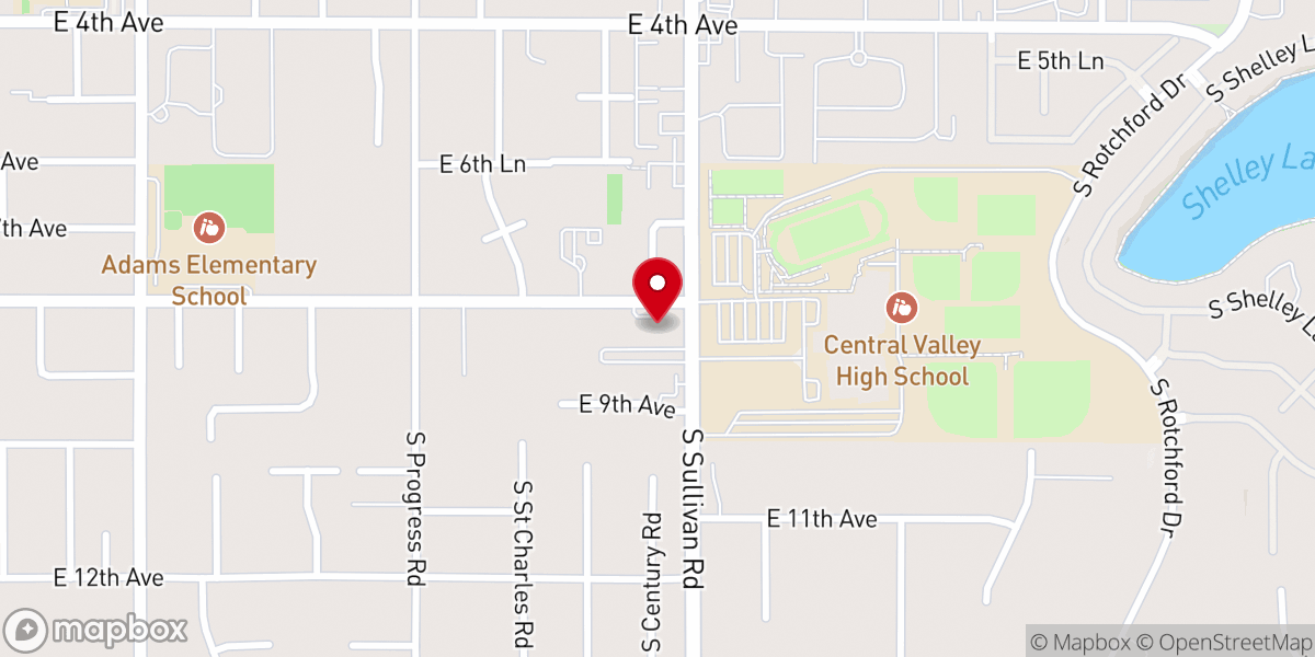 Map showing location of Comunidad Cristiana de Spokane