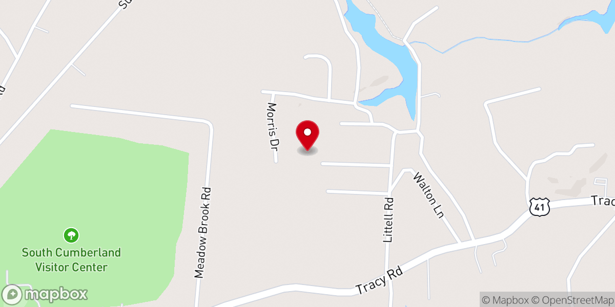 Map showing location of Cumberland Communications Corporation