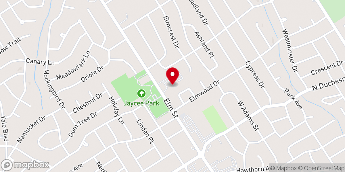 Map showing location of Our Savior Lutheran Church & Preschool
