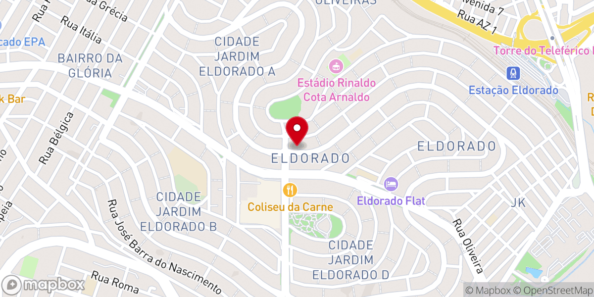 Map showing location of Paz e Vida