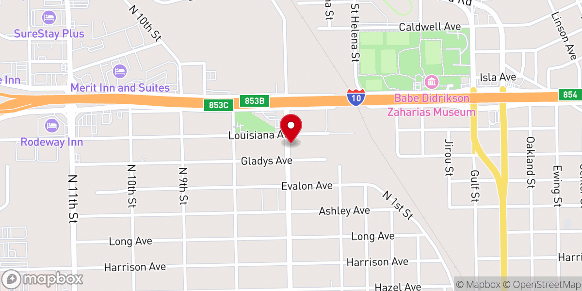 Map showing location of Word of God Christian Church