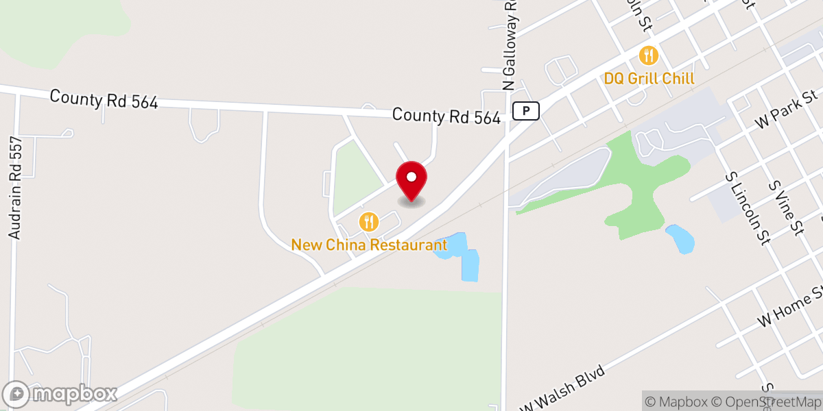 Map showing location of Second Baptist Church