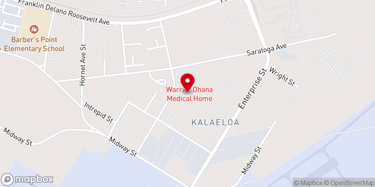 Map showing location of Ali'i Baptist Church