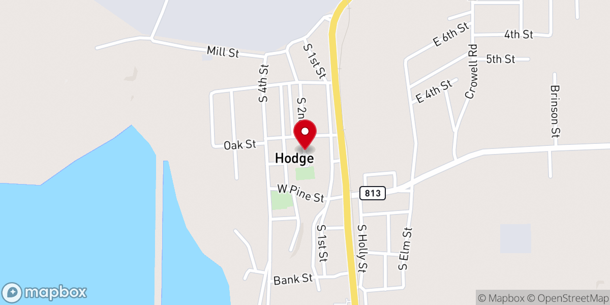 Map showing location of St Lucy Catholic Church