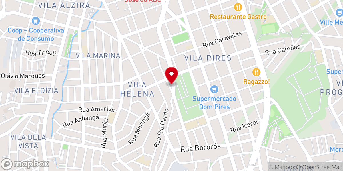 Map showing location of Santuário de São Jorge - Santo André
