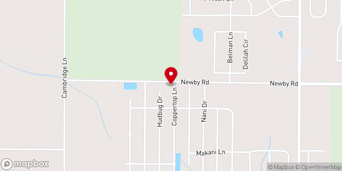 Map showing location of Newby Chapel