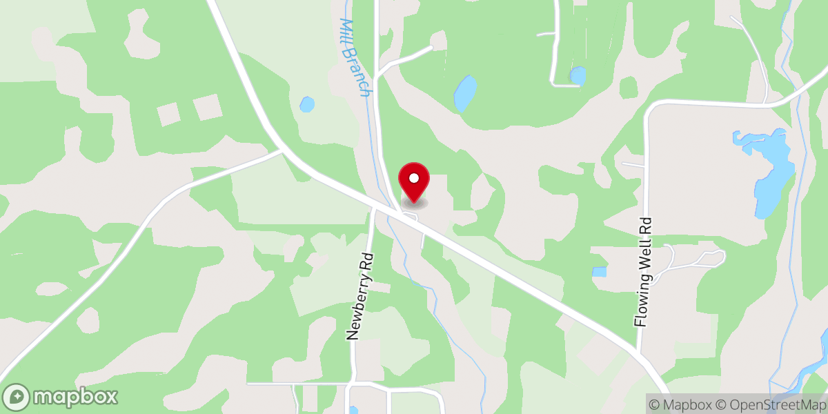 Map showing location of Winterville Assembly of God