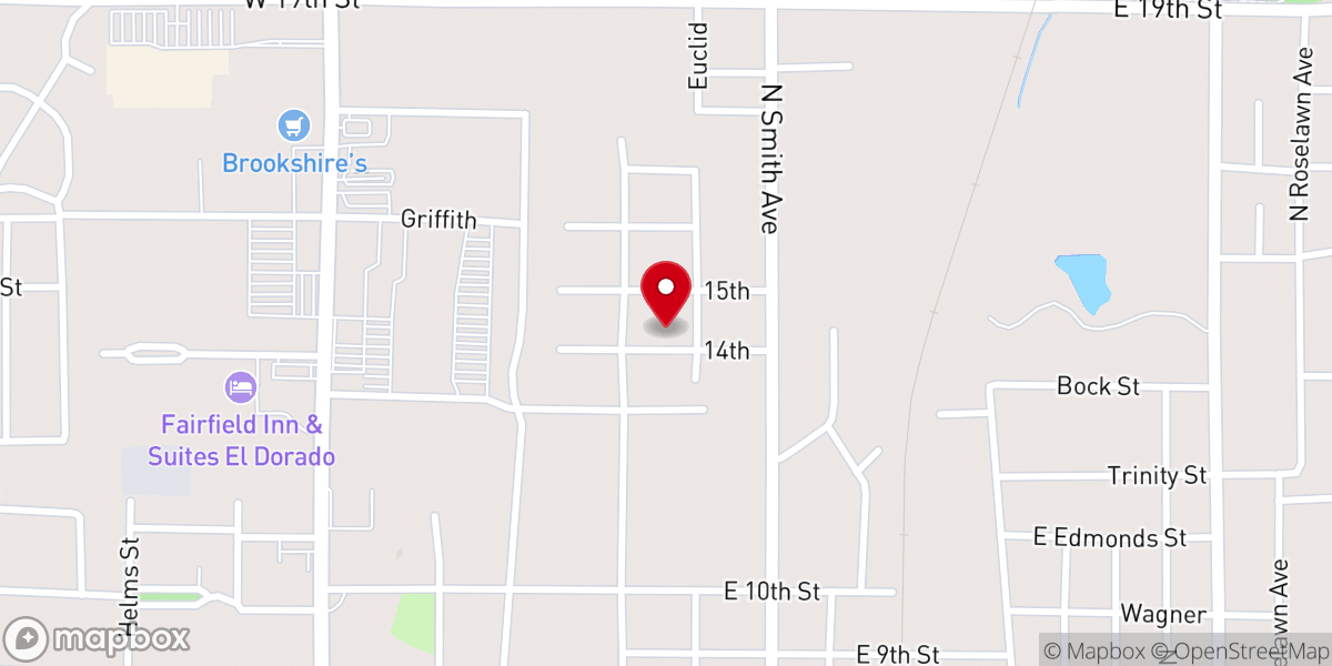 Map showing location of Egger Ministries