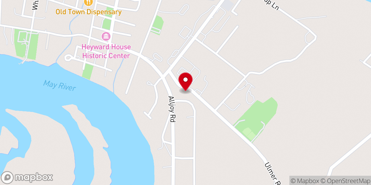 Map showing location of Iglesia Remanente Fiel