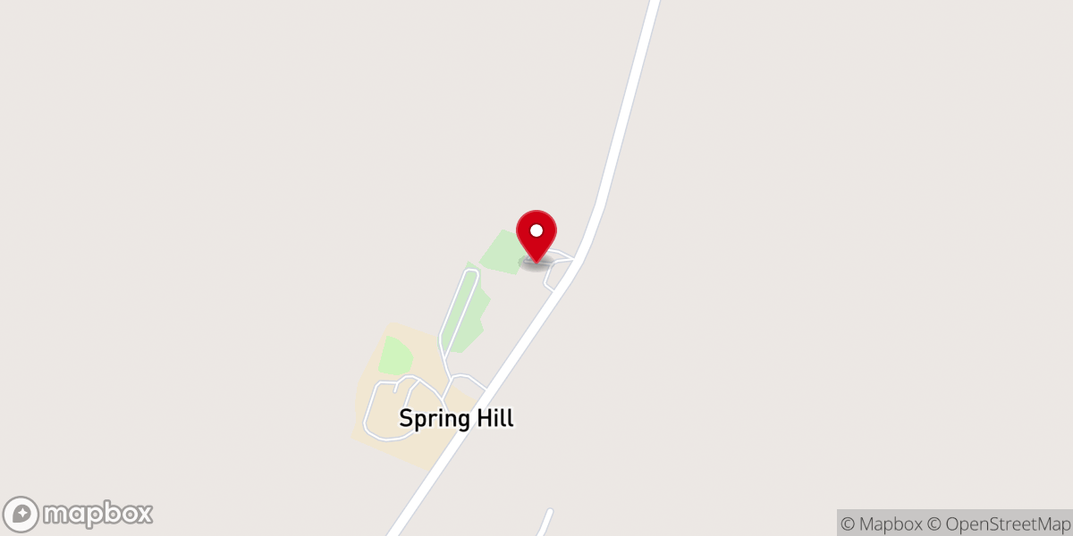 Map showing location of Spring Hill M.B. Church