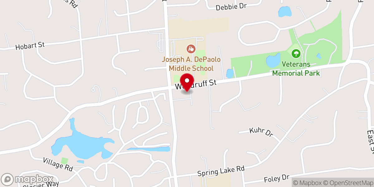 Map showing location of Zion Lutheran Church