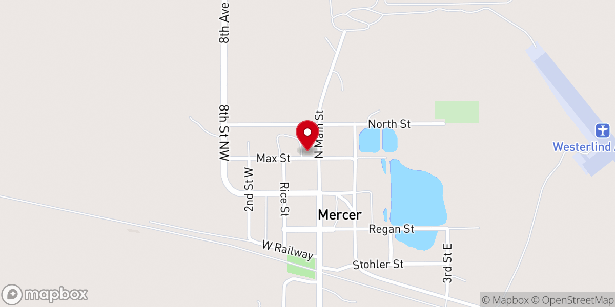 Map showing location of Our Savior's Lutheran Church