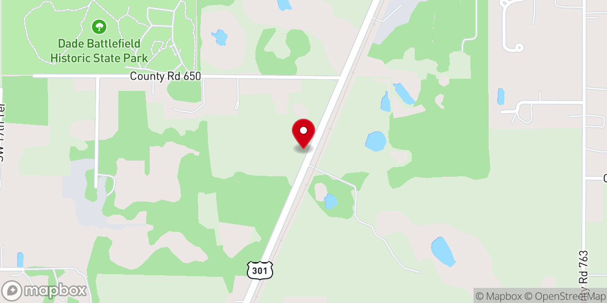 Map showing location of Landmark Baptist Church