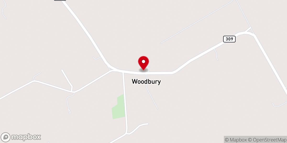 Map showing location of Woodbury Western Heritage Fellowship