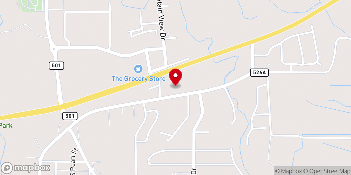 Map showing location of Bayfield Church of Christ