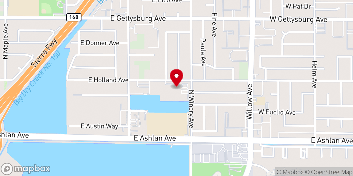 Map showing location of Trinity Southern Baptist Church