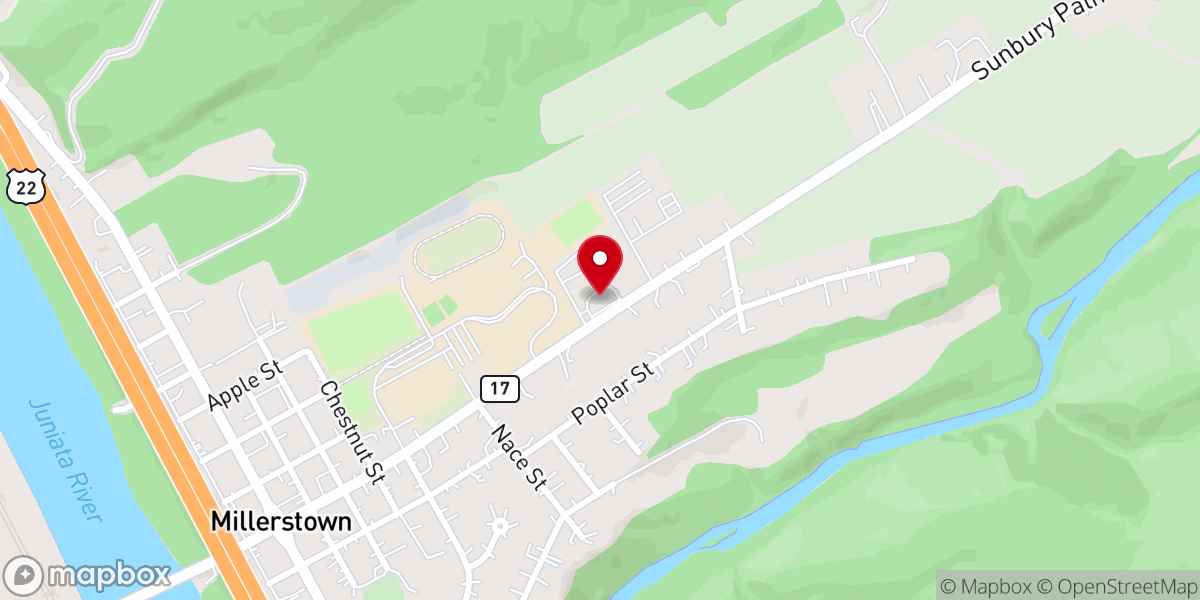 Map showing location of Heartbeat Community Services Inc
